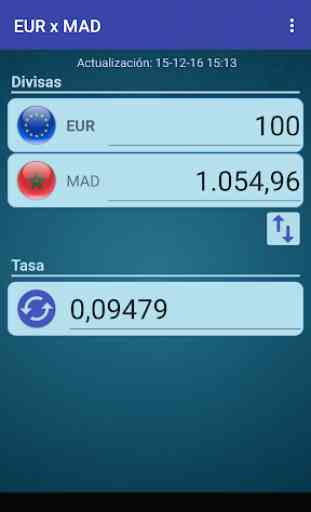 Euro x Dírham marroquí 1