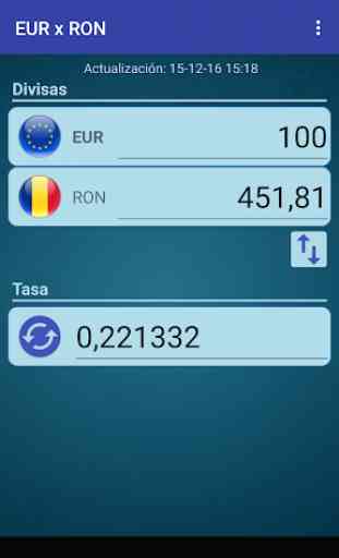 Euro x Leu rumano 1