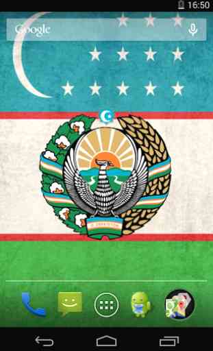 Flag of Uzbekistan Live Wallpaper 4