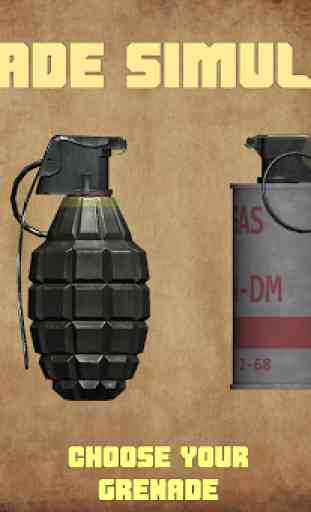 Granada de humo y granada de fragmentación en 3D 1