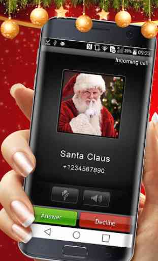 Llamar De Papá Noel - Aplicación Llamada Falsa 1