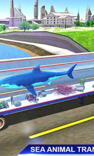 Mar animales Transporte Camión Conducción Juegos 3