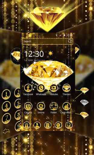 Oro diamante tema wallpaper Gold Diamond 1