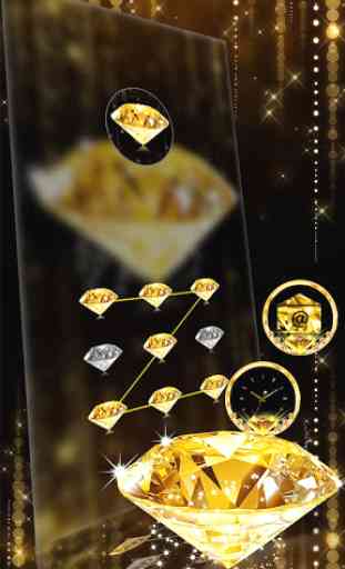 Oro diamante tema wallpaper Gold Diamond 4