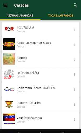 Radios de Caracas - Venezuela 1