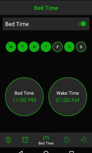 reloj mundial despertador - hora de dormir y notas 4