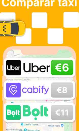 Todos taxis: compare el precio del viaje ahorre 3+ 1
