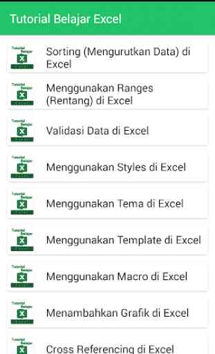 Tutorial Belajar Excel 2