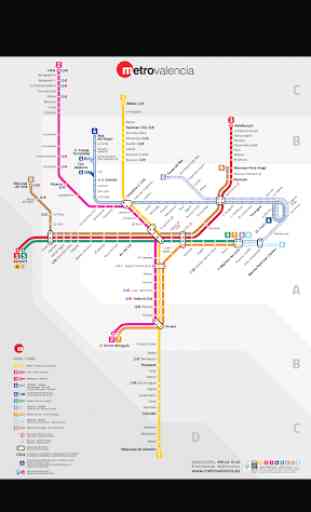 Valencia Metro Map 1