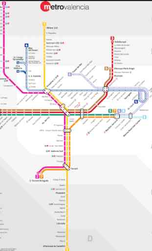 Valencia Metro Map 2