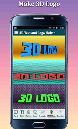 3D TextoFoto Redactor-3D Logo Fabricante 3D Nombre 3