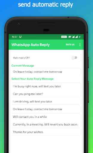 Auto Reply for WA Messages 1