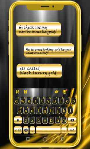 Black Gold Luxury Tema de teclado 1