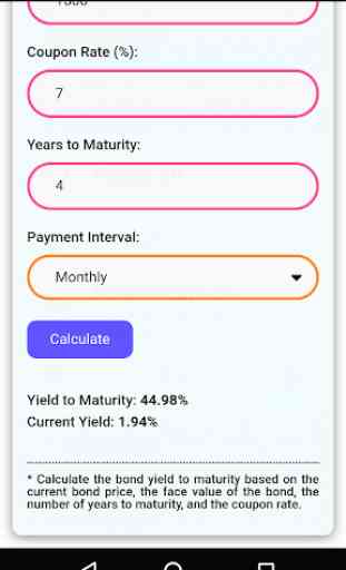 Bond Yield to Maturity Calculator 4