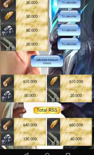 Calculator for Clash of Kings (CoK) 3