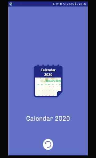 Calendar 2020 & Holidays 1