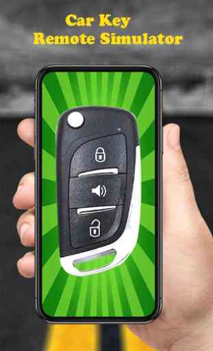 Car Lock Key Remote Control: Car Alarm Simulator 2