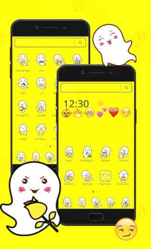 Cartoon Yellow Elfin Emoji Theme 1