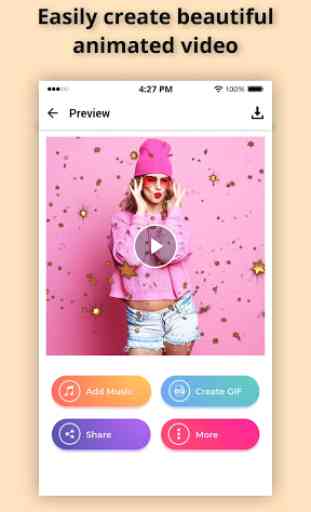 Glitter Photo Effect Video Maker with Music 1