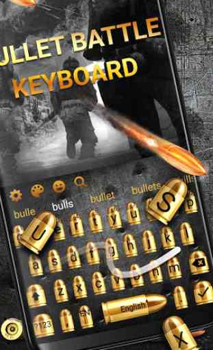 Gunnery Bullet Battle Keyboard Theme 3