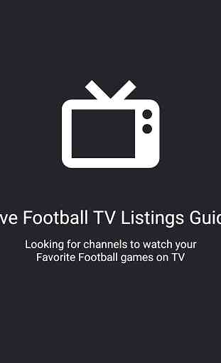 Live Football TV Listings Guide 1