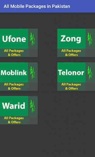 Mobile Packages Pakistan 2018 1