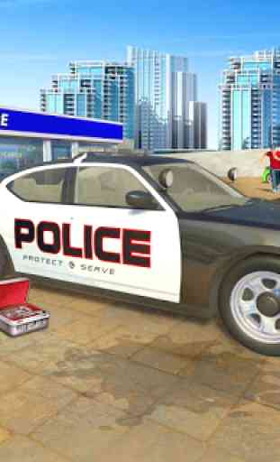 Modern Police Cars Wash 4