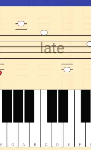 Music notes training for piano score 1