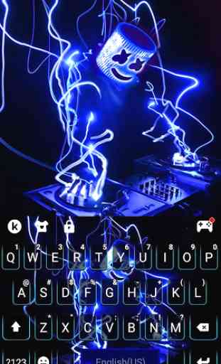 Neon Music Dj Tema de teclado 1