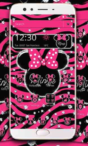 Pink Minnie Diamond Fashion Theme 2