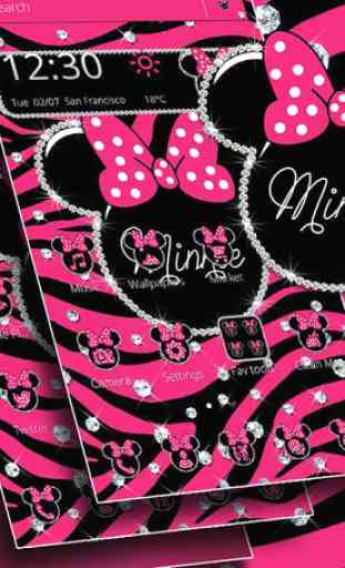 Pink Minnie Diamond Fashion Theme 3