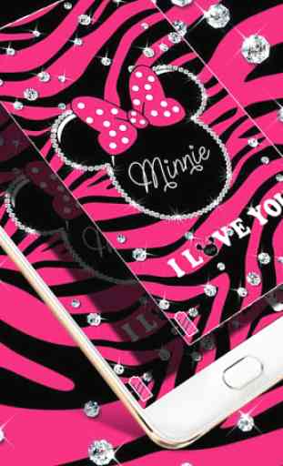 Pink Minnie Diamond Fashion Theme 4