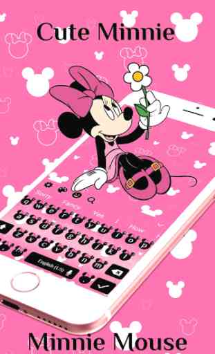 Pink Minnie Keyboard Theme 1