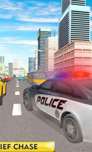 policía coche estacionamiento: 3D vigilancia 1