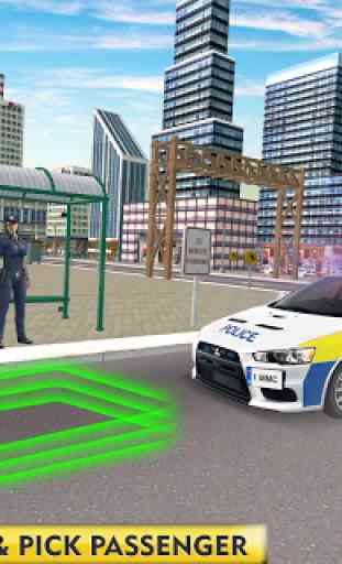policía coche estacionamiento: 3D vigilancia 2