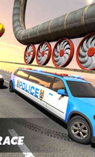 Policía limusina coche acrobacias gt carreras 3