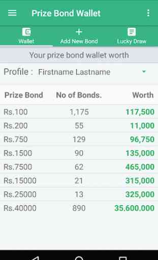 Prize Bond Wallet 3