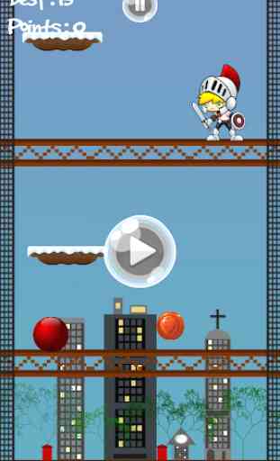 Red Ball - infinite icy tower jump 1