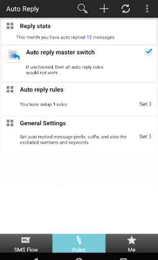 SMS Auto reply -- responder to SMS, MMS and calls 4