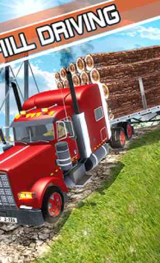 Transporte de carga de camiones de troncos 2