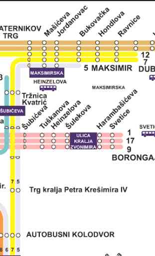 Zagreb Tram Map 3