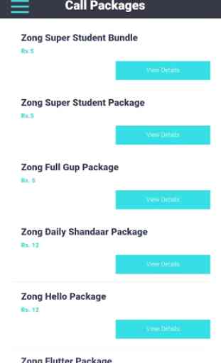 Zong Packages: Call, SMS & Internet Packages 2