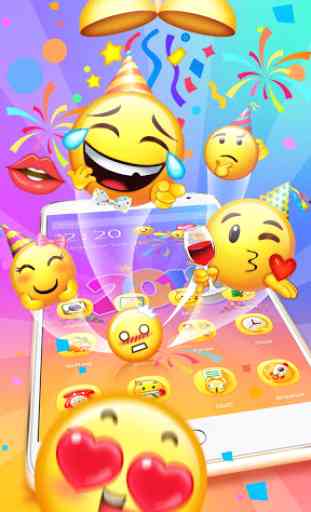3D Cute Emoji Theme - Lucky 2019 3