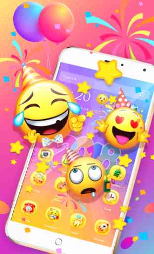 3D Cute Emoji Theme - Lucky 2019 4