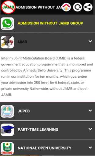Admission without JAMB 2019 2