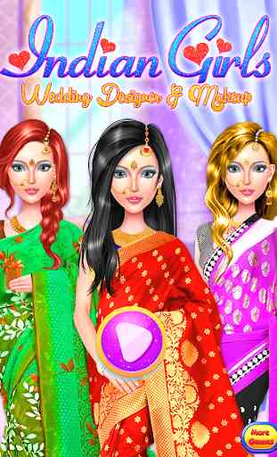 Chicas indias Wedding Designers Makeup & DressUp 1