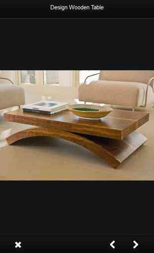 Diseño de mesa de madera 4