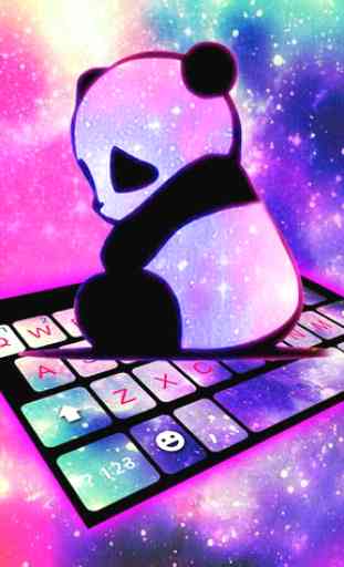 Galaxy Baby Panda Tema de teclado 2