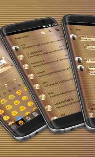 Gold Copper SMS Mensajes 1