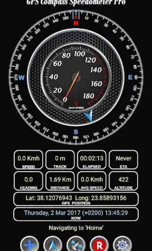 GPS Compass Speedometer Lite 1